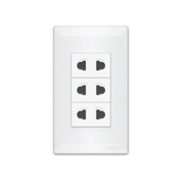Royu WS115 3-Gang Universal Outlet Set 15A (Super Wide) | Royu by KHM Megatools Corp.